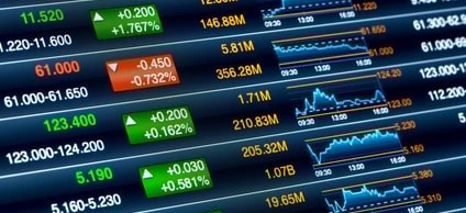 Polskie dane rynku giełdowego z liczbami i procentami. Statystyki sektora technologicznego.